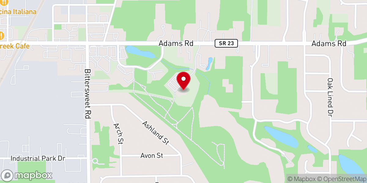 Map showing location of Journey Church