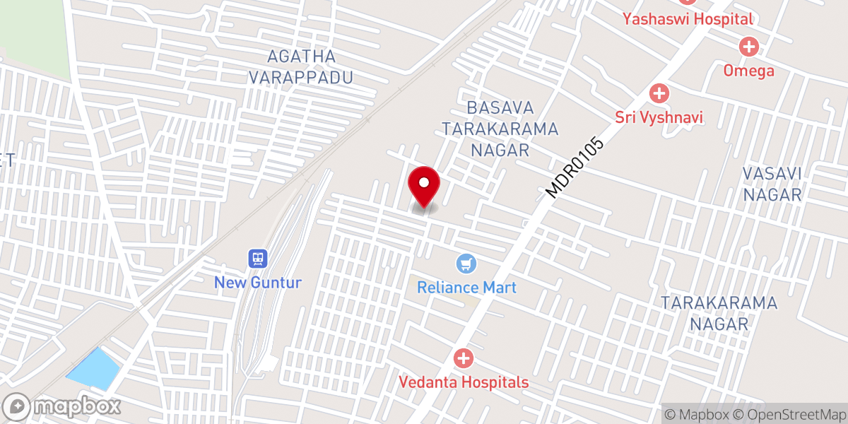 Map showing location of Maria Rani RCM Church