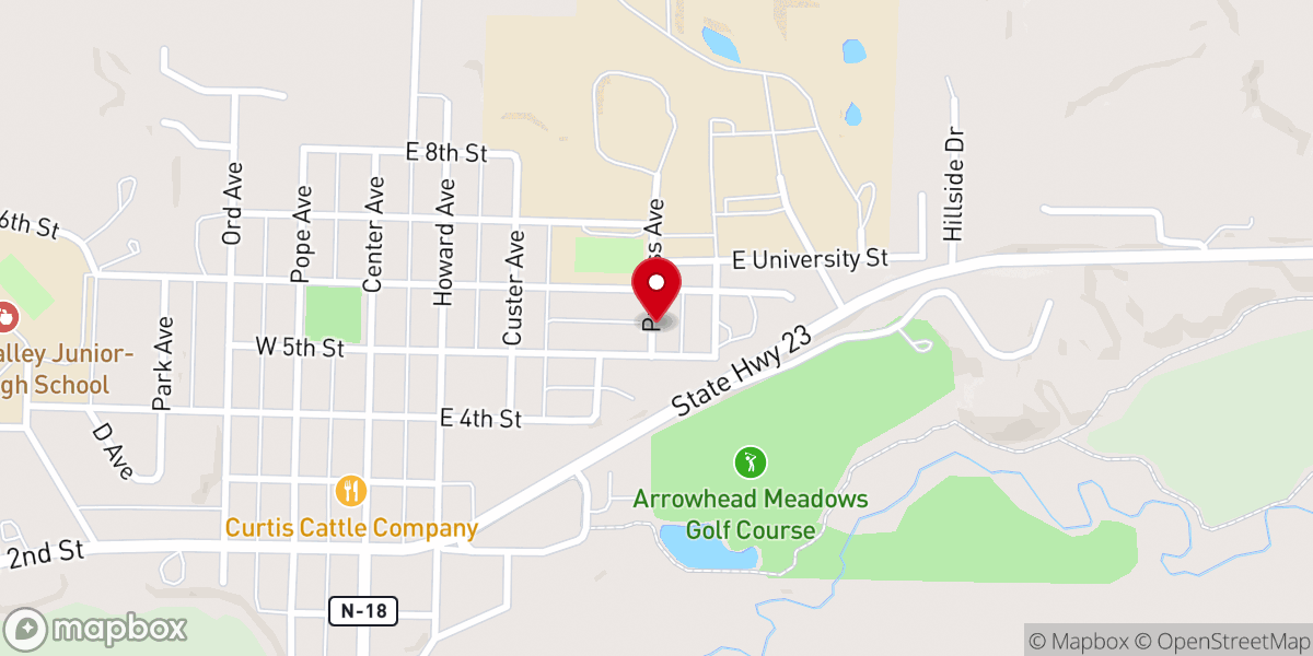 Map showing location of Berean Fundamental Church