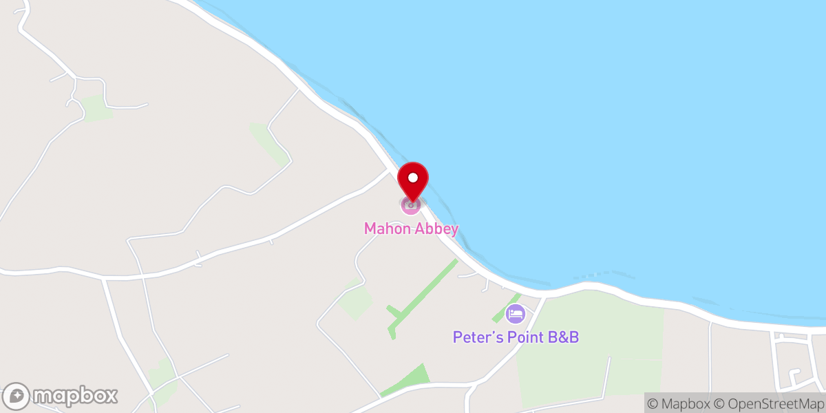 Map showing location of Abbeymahon Abbey