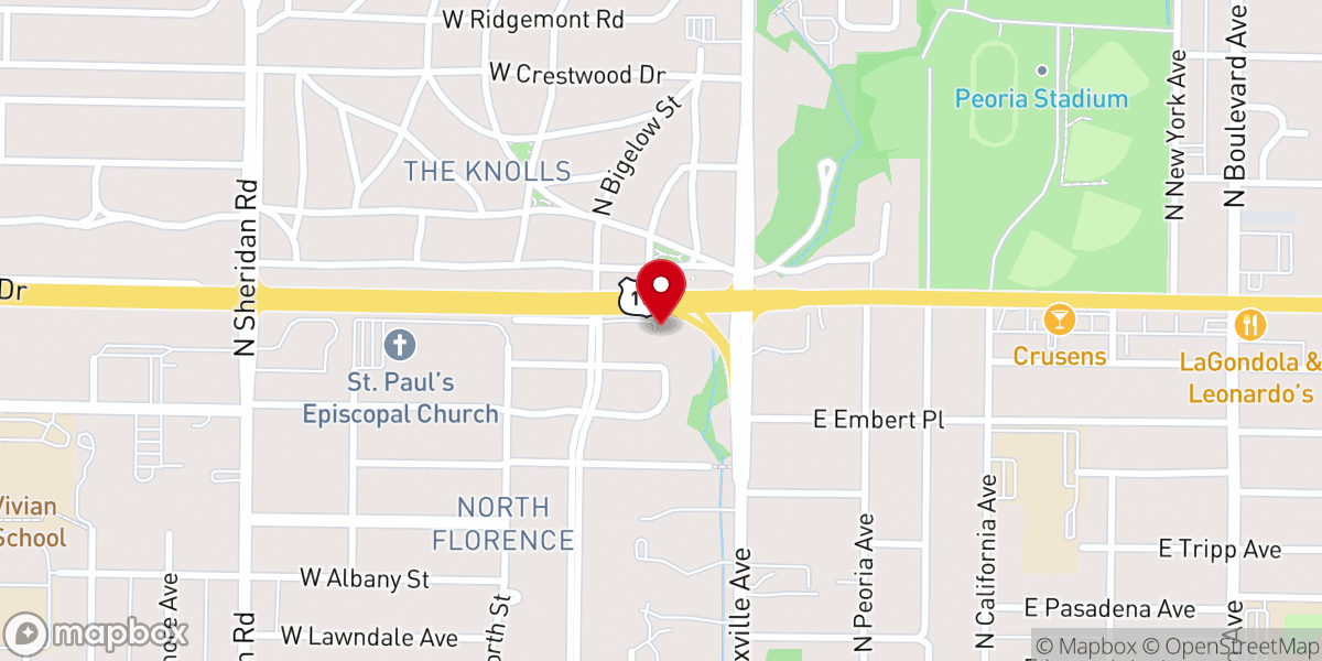 Map showing location of First Covenant Church