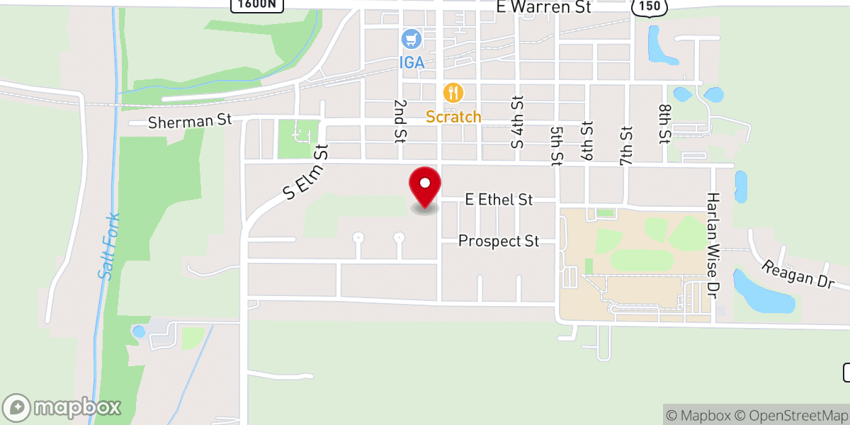 Map showing location of Faith Missionary Baptist Church