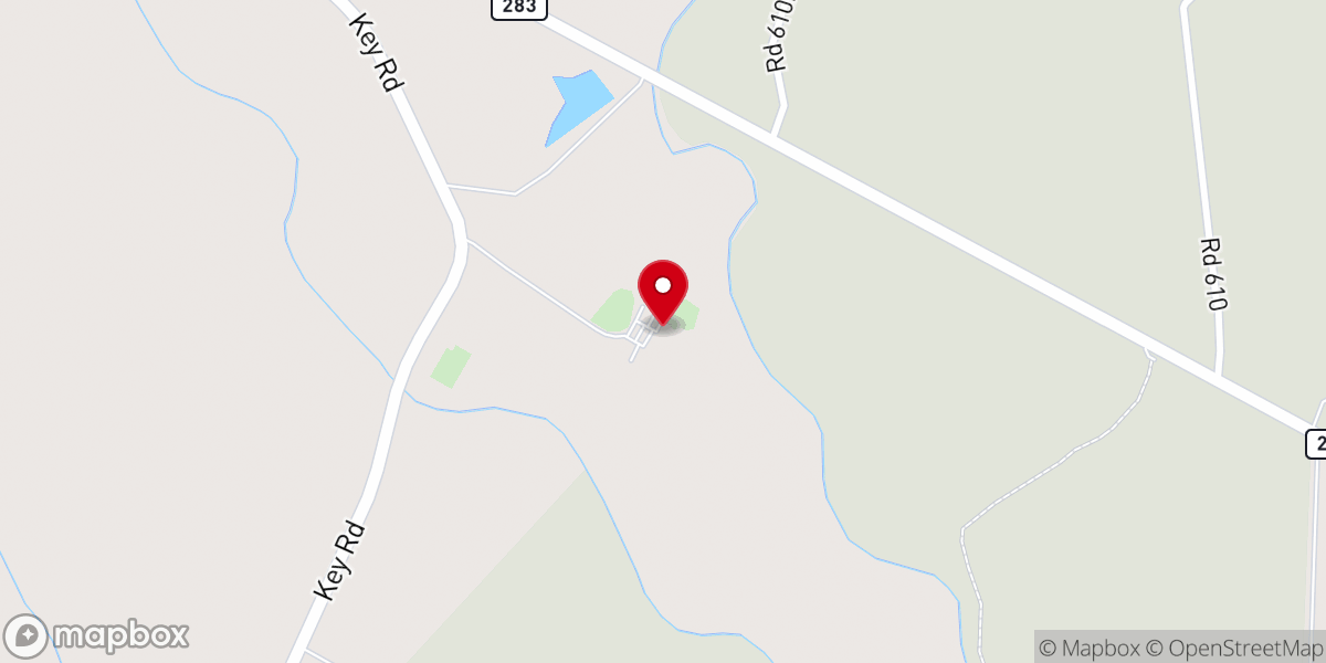 Map showing location of Mt Moriah Baptist Church