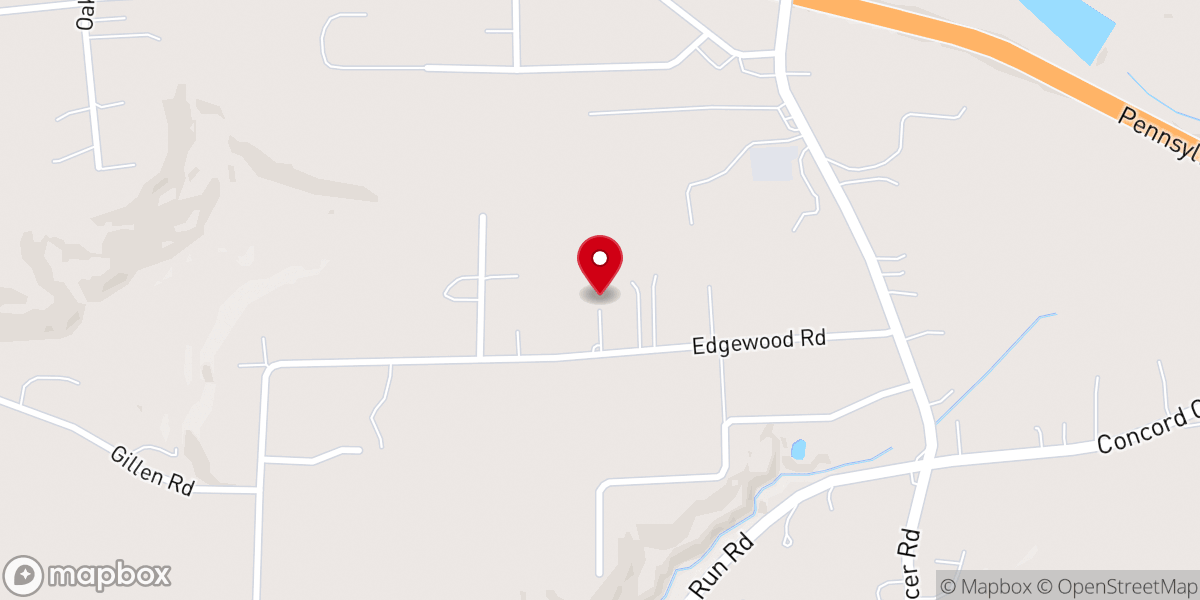 Map showing location of Edgewood Church