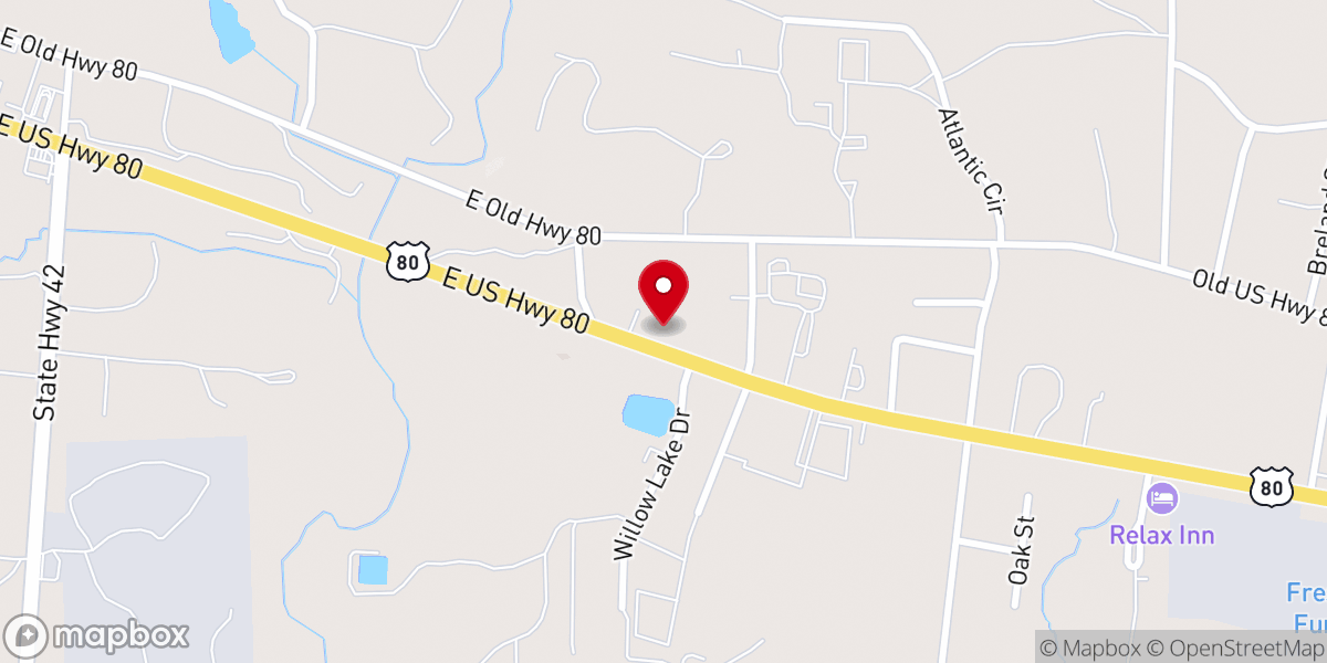 Map showing location of Silver Star Fabrication & Services