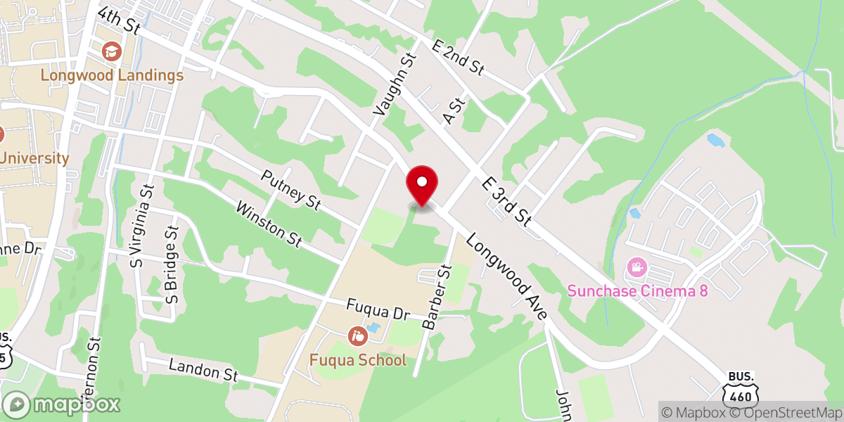 Map showing location of New Word Christian Center