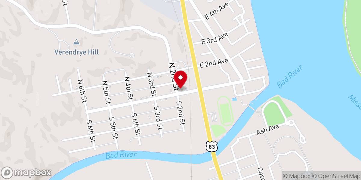 Map showing location of United Church of Christ
