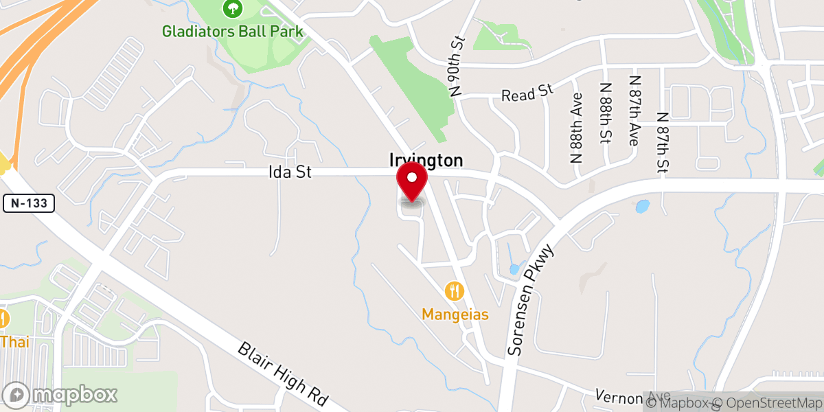 Map showing location of Christ is Lord Church