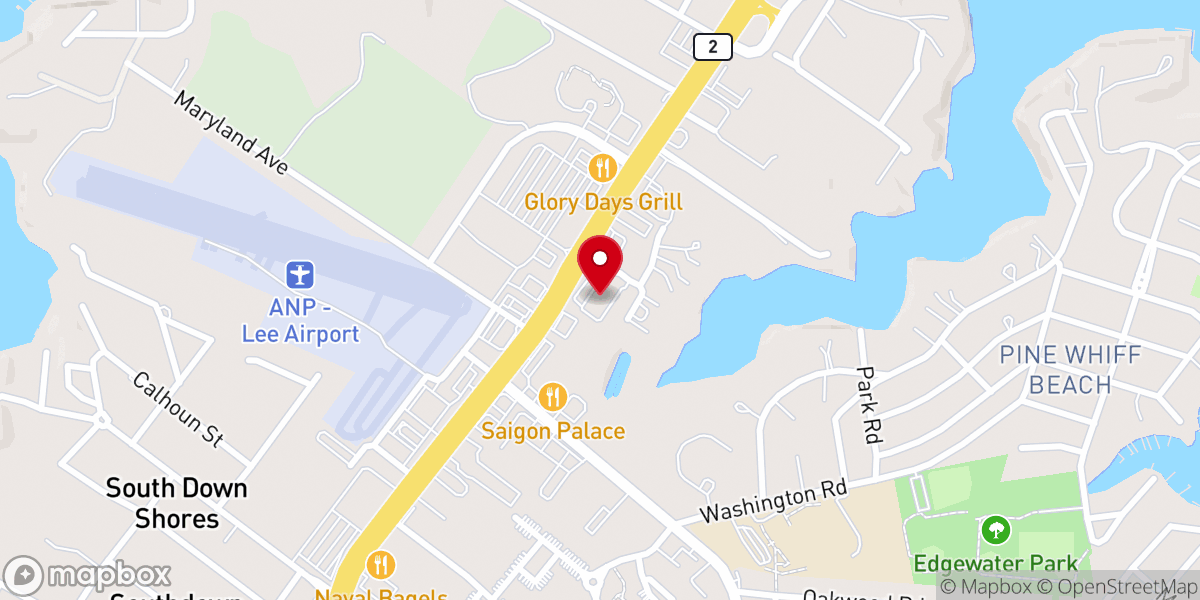 Map showing location of AFC Urgent Care Edgewater