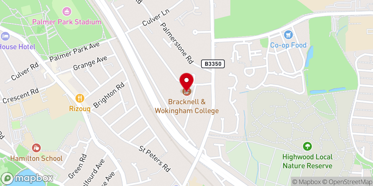 Map showing location of Network Vineyard Church
