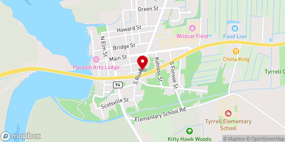 Map showing location of Marion Chapel AME Zion Church