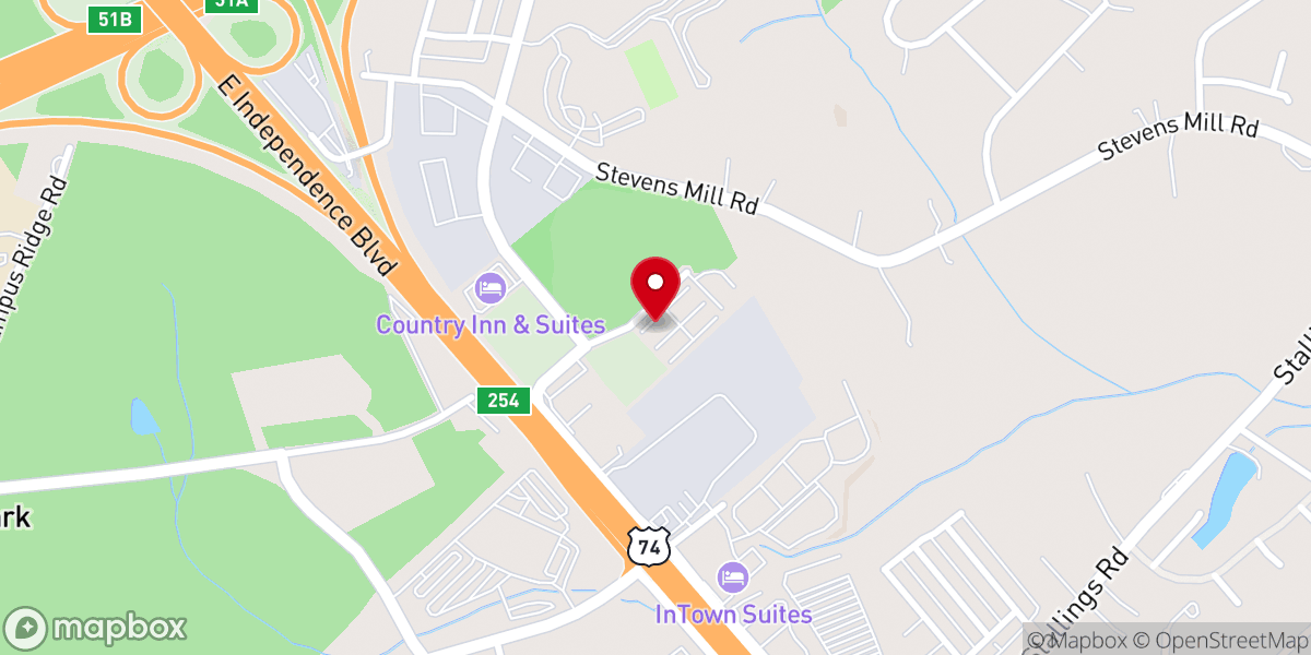 Map showing location of HOPEChurch