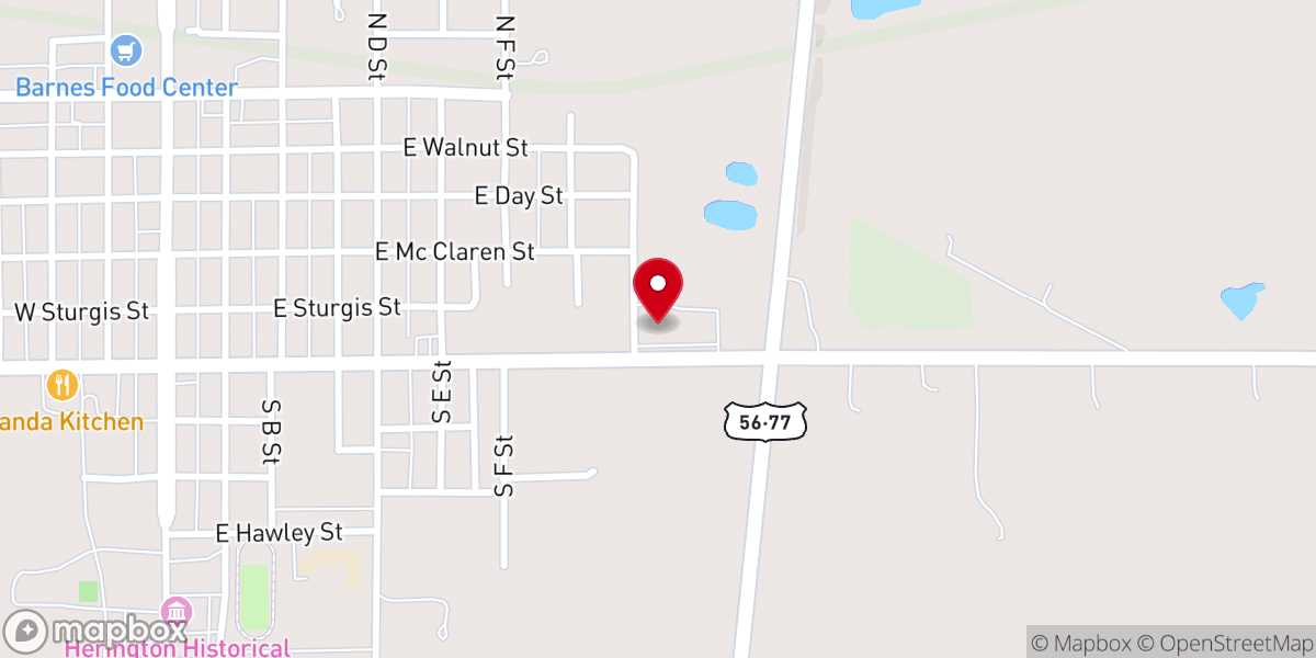 Map showing location of Our Redeemer Lutheran Church