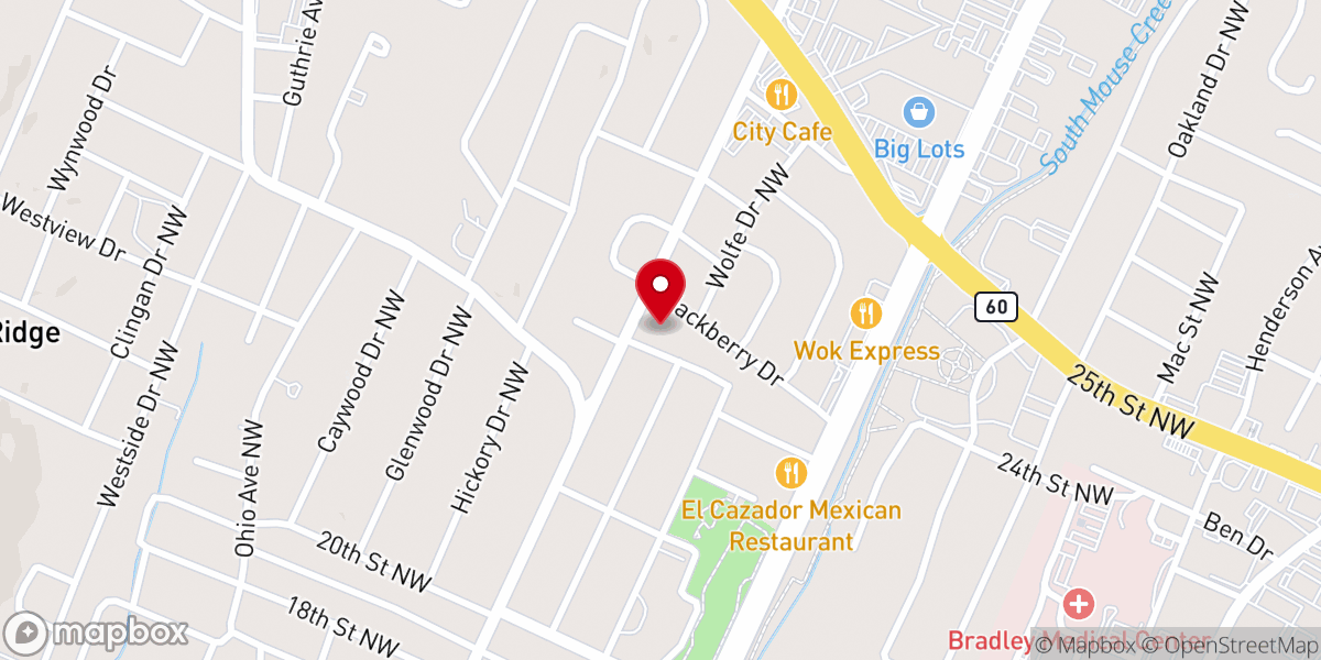 Map showing location of United Christian Church & Ministerial Association