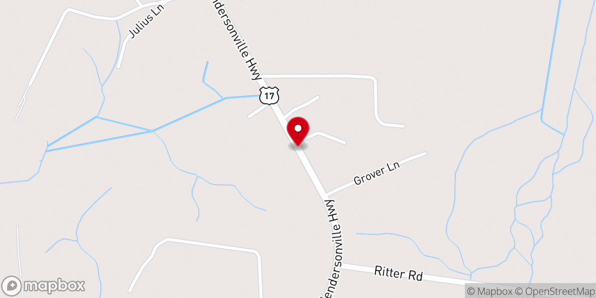 Map showing location of Abraham CME Church