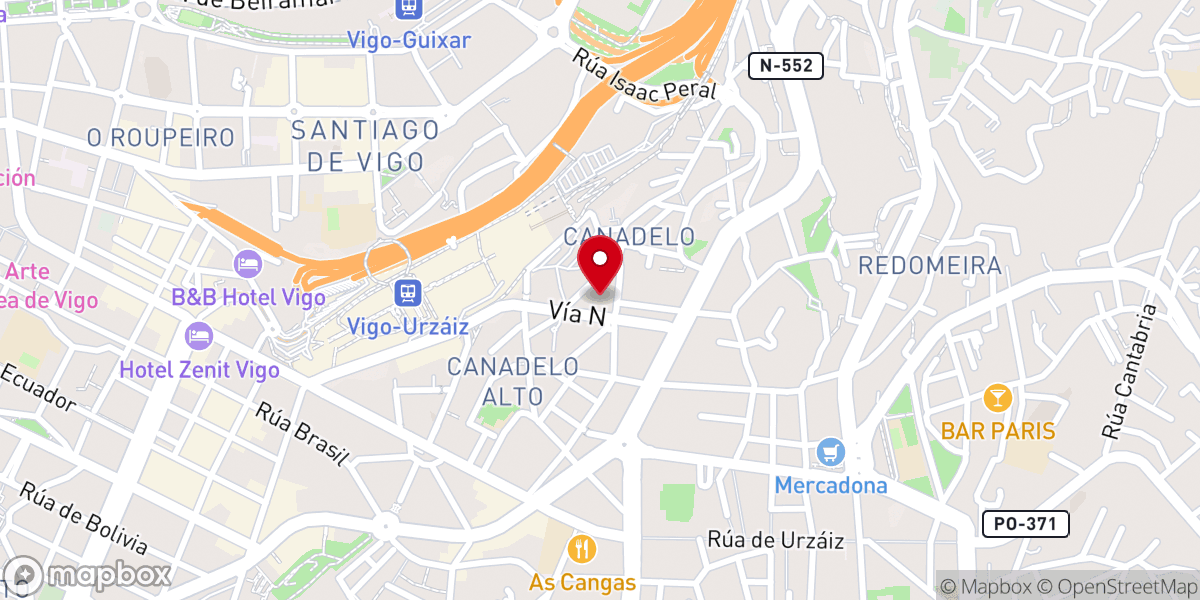 Map showing location of Ntra. Sra. de Fátima, Iglesia Santuario