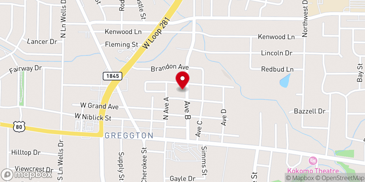 Map showing location of Solid Rock Bible Fellowship