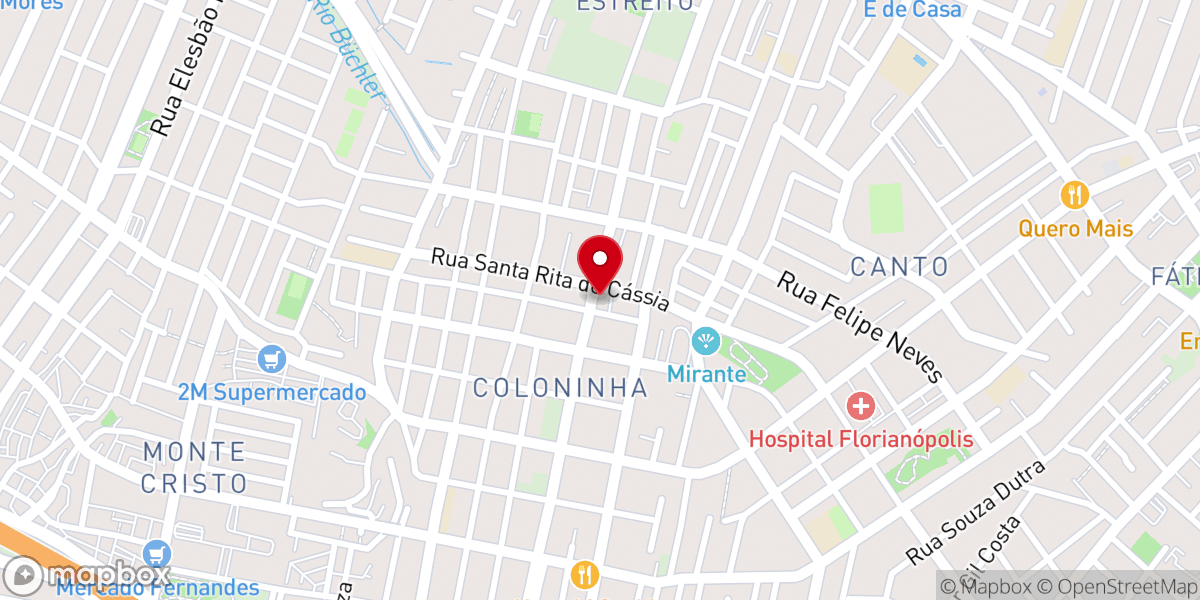 Map showing location of Paróquia da Coloninha Santo Antônio e Santa Maria Goretti
