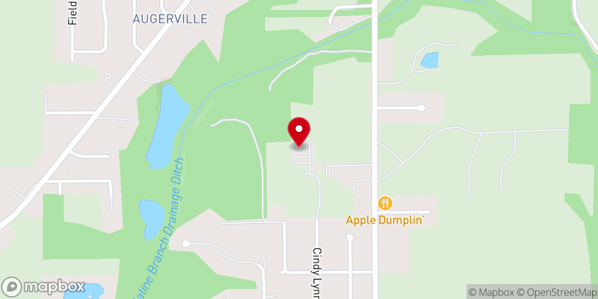 Map showing location of Harvest Church