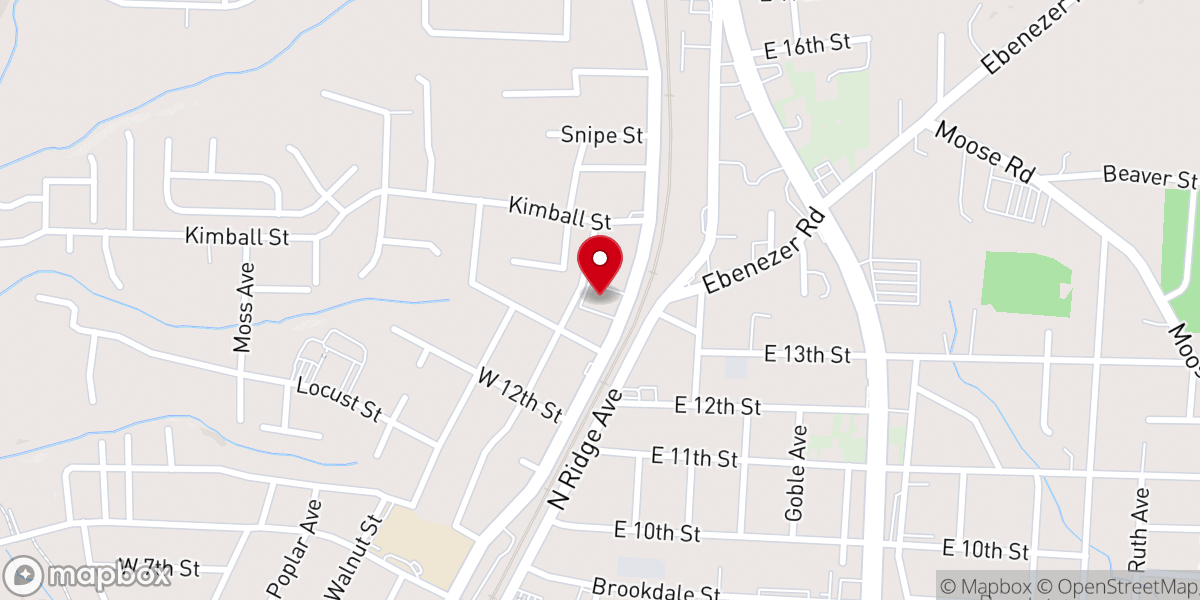 Map showing location of North Kannapolis United Methodist Church