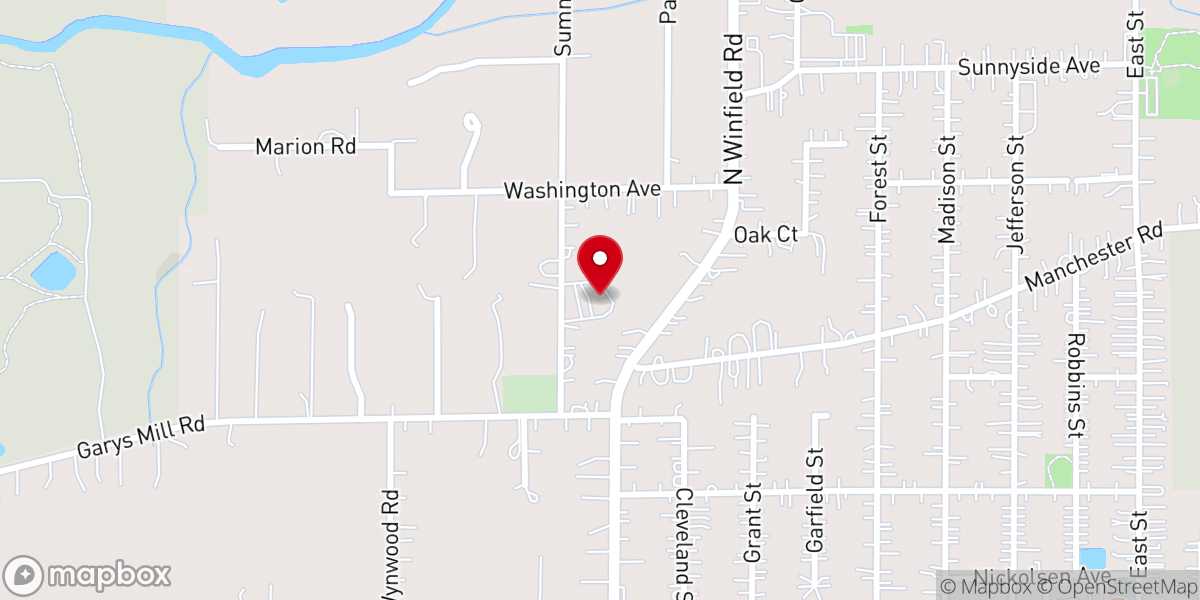 Map showing location of Christ Our Savior Lutheran Church