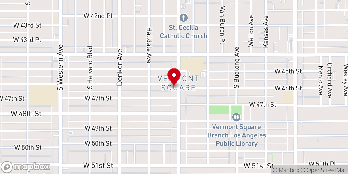 Map showing location of St. Urael Ethiopian Orthodox Tewahedo Church