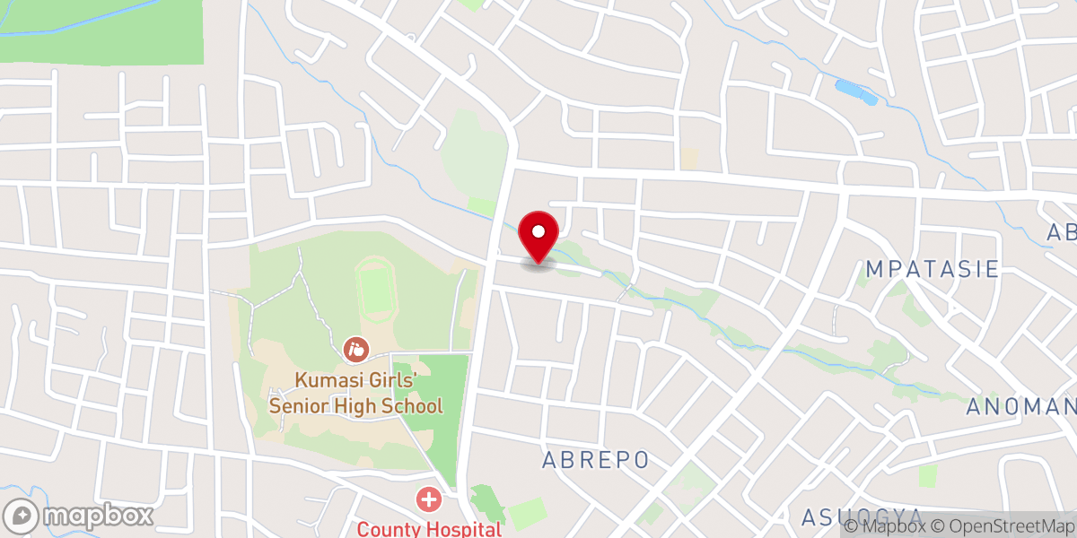 Map showing location of Abrepo Seventh-Day Adventist Church