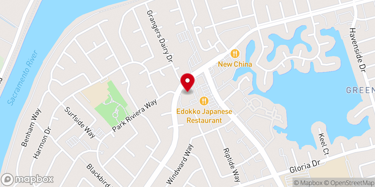 Map showing location of River edge Church