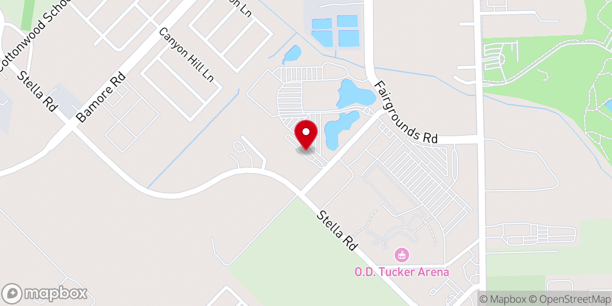 Map showing location of Rosenberg Assembly Hall of Jehovah's Witnesses