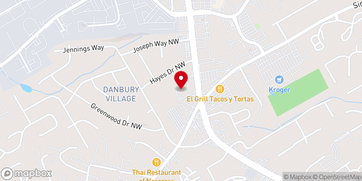 Map showing location of Casa De Oracion Atlanta