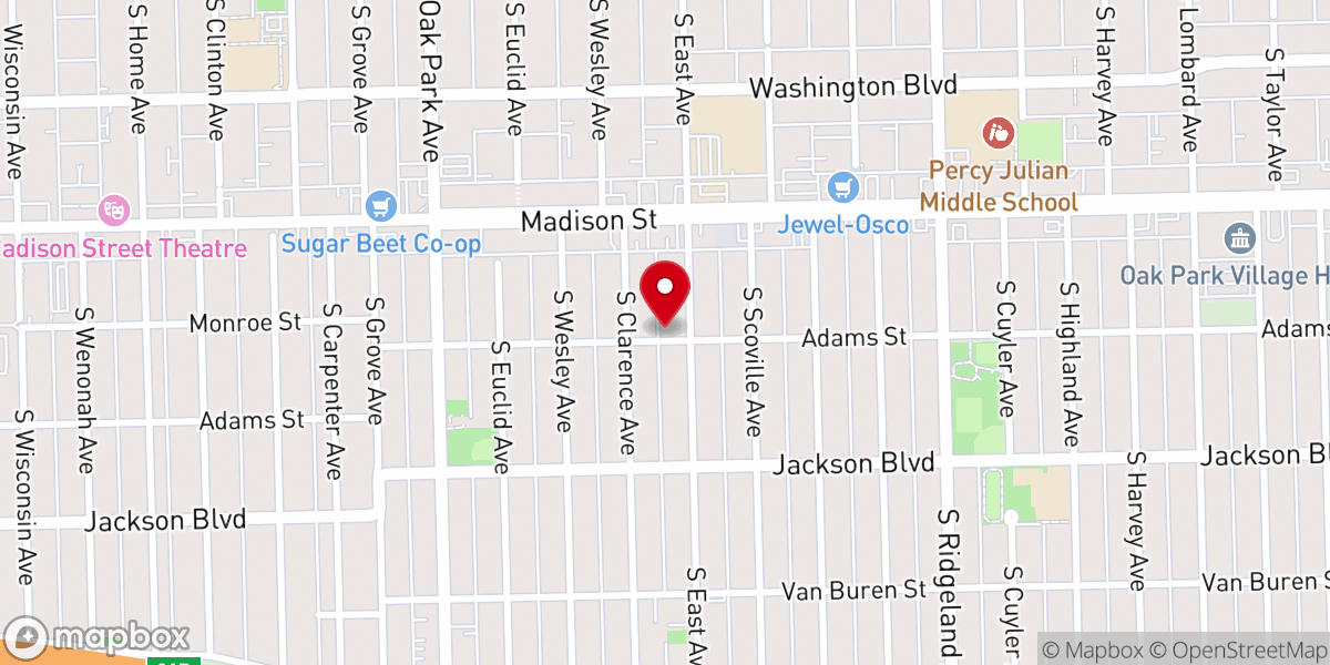 Map showing location of St Christopher's Episcopal Church