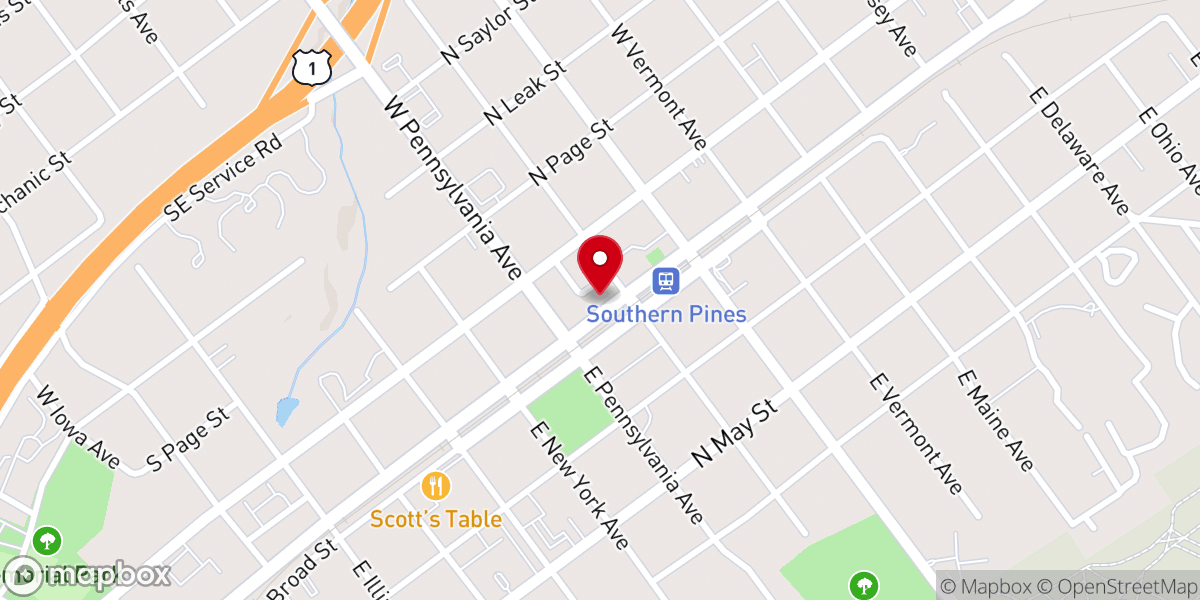Map showing location of Christian Book Store