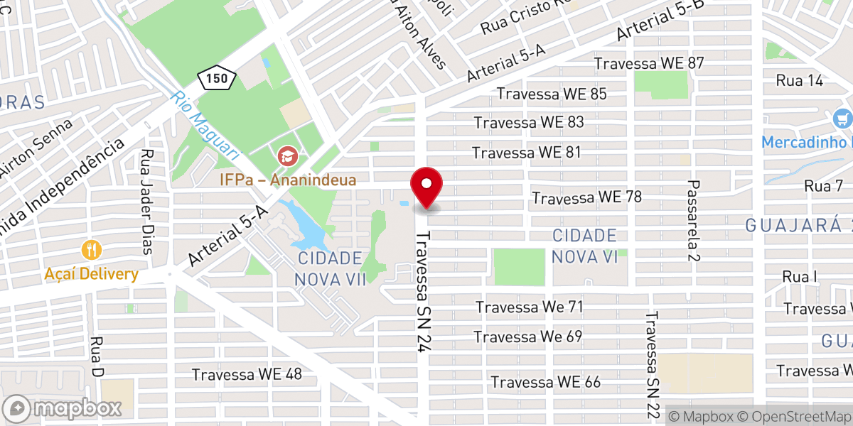 Map showing location of Igreja Batista Fundamentalista Boas Novas