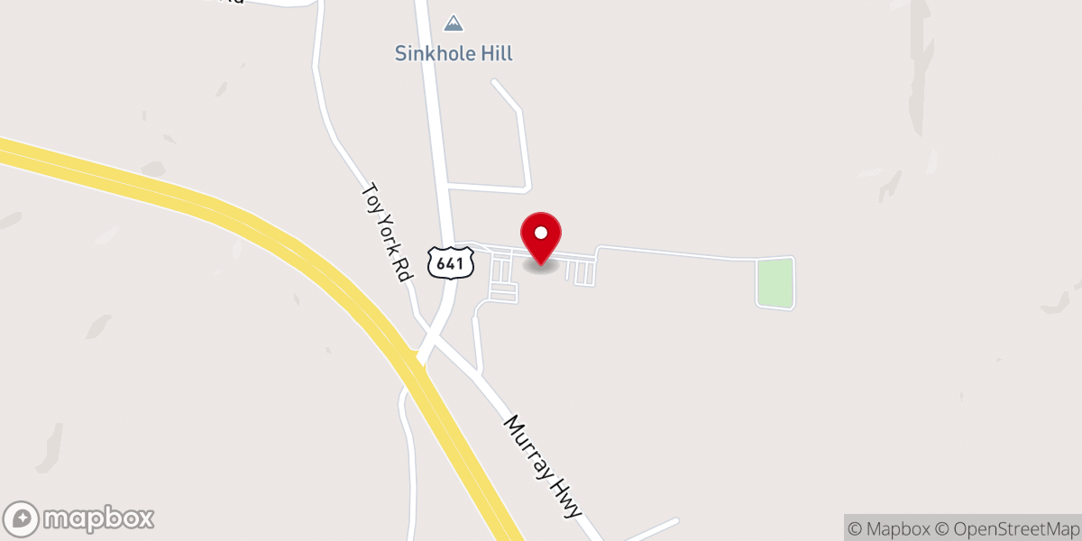 Map showing location of Benton Church of Christ