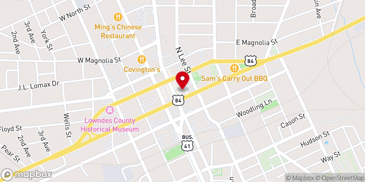 Map showing location of Mosaic United Methodist Church