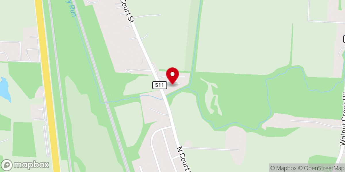 Map showing location of Pickaway Craft Mall