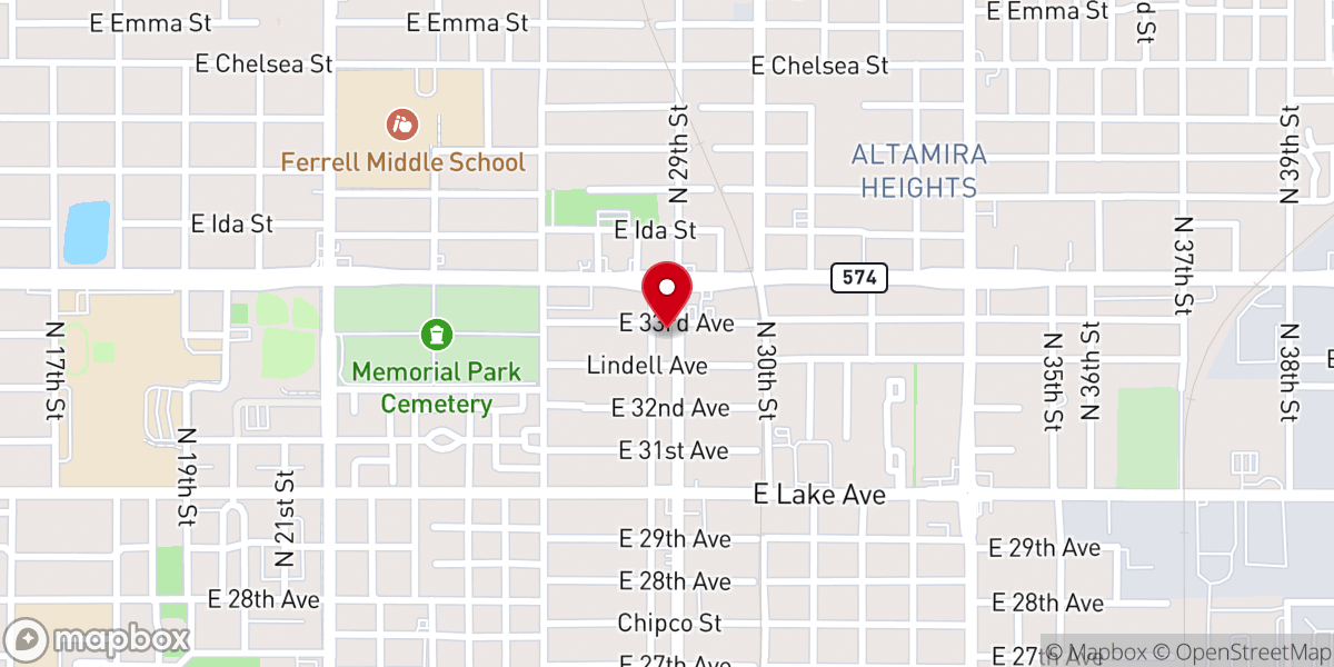 Map showing location of First Baptist Church of College Hill