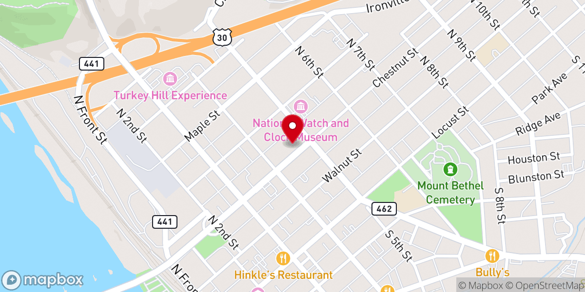 Map showing location of Elks Lodge