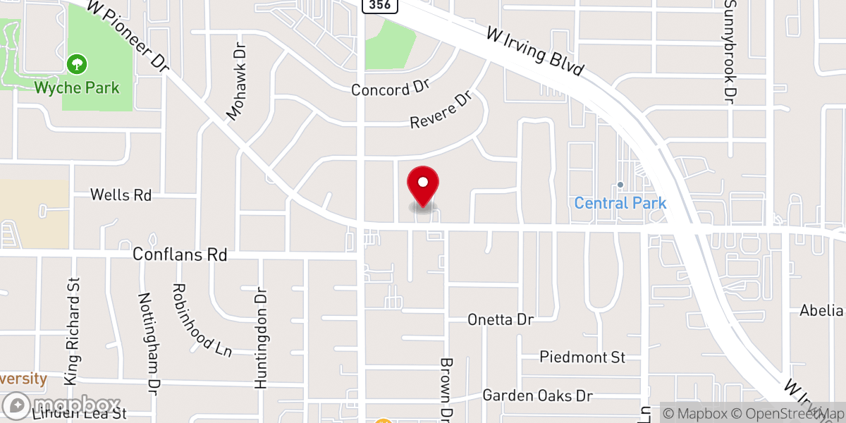 Map showing location of Templo Cristiano Agape