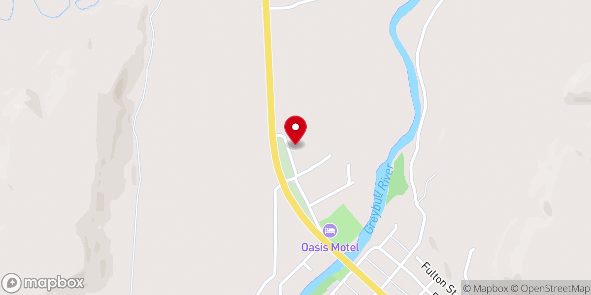 Map showing location of St. Theresa Mission Church