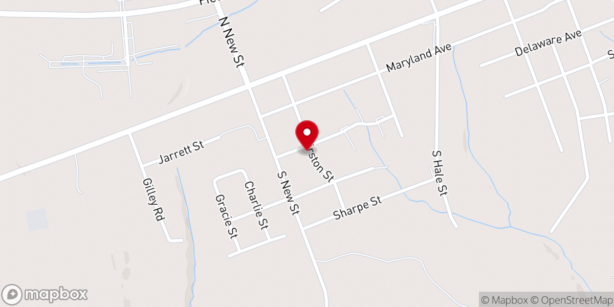 Map showing location of New Life Holy Ministry