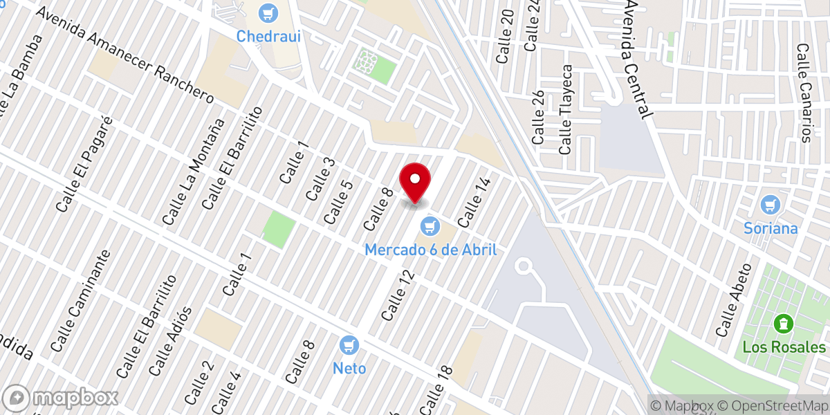 Map showing location of Iglesia La Luz del Mundo La Esperanza
