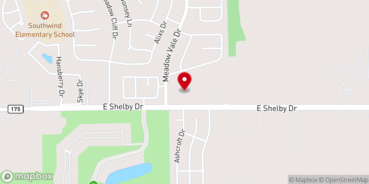 Map showing location of Amazing Grace Lutheran Church