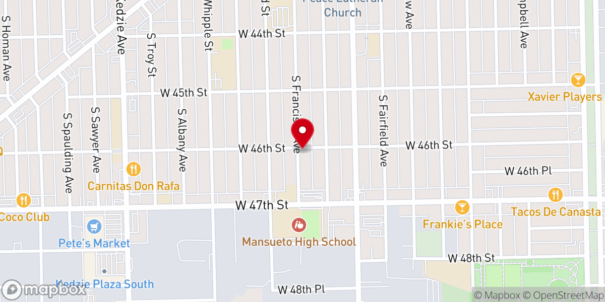 Map showing location of La Esperanza Seventh-Day Adventist Church