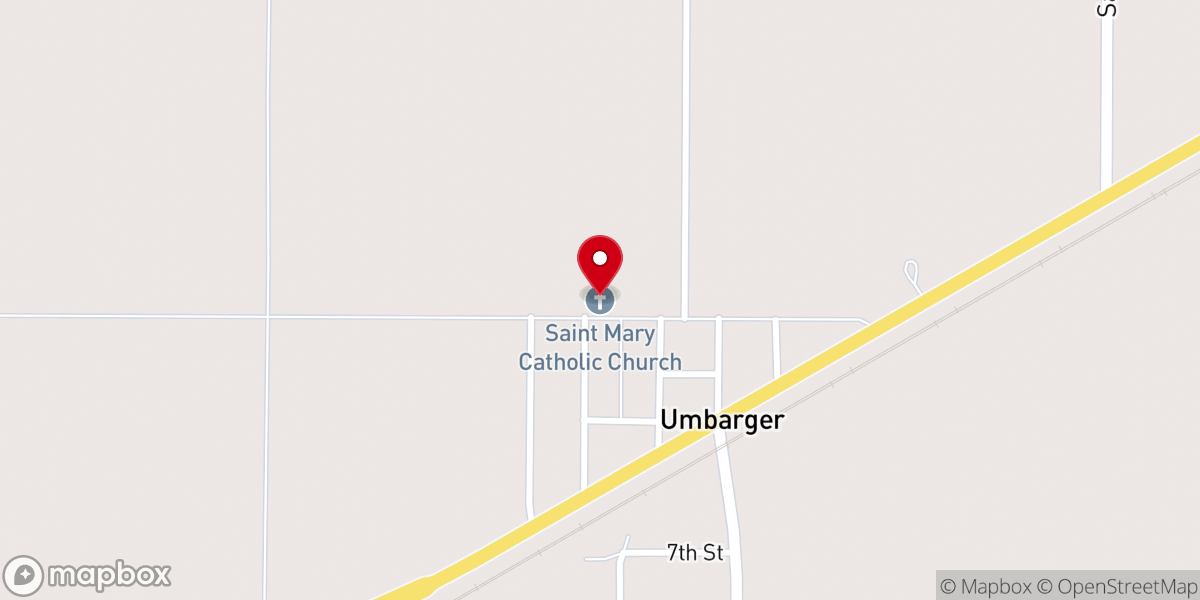 Map showing location of Saint Mary Catholic Church