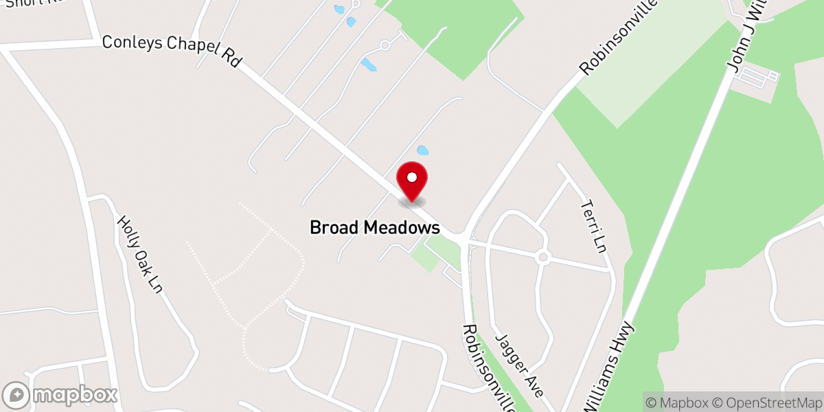 Map showing location of Conleys Chapel Rd
