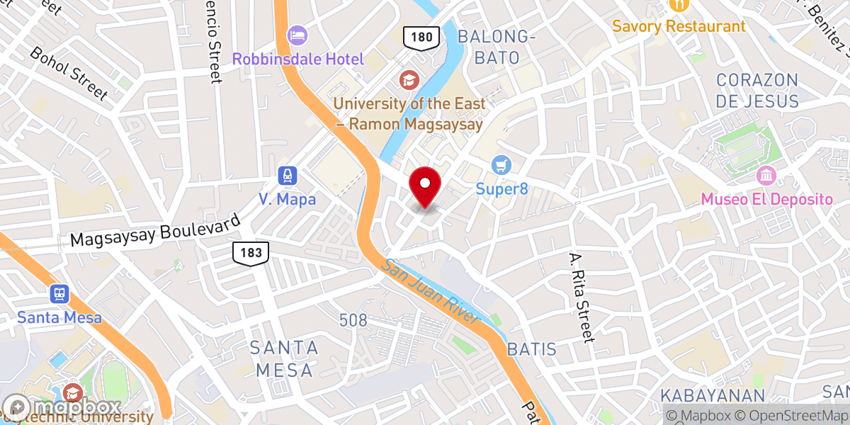 Map showing location of Christ Road Church – San Juan City