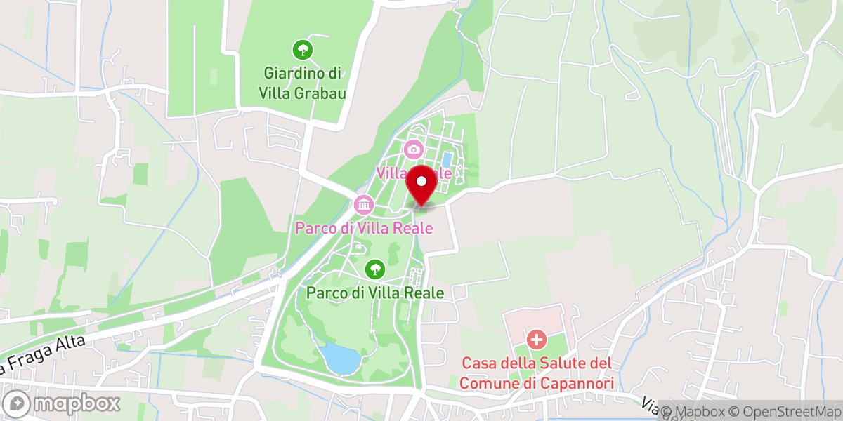 Map showing location of Cappella di San Francesco Saverio