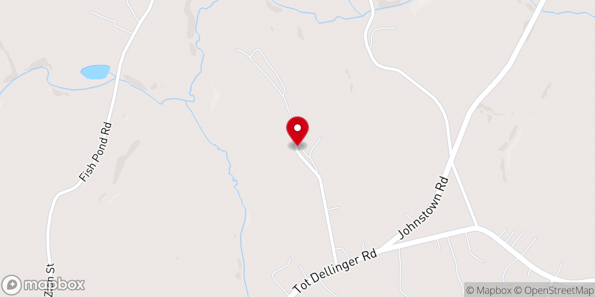 Map showing location of Zion Hill Baptist Church
