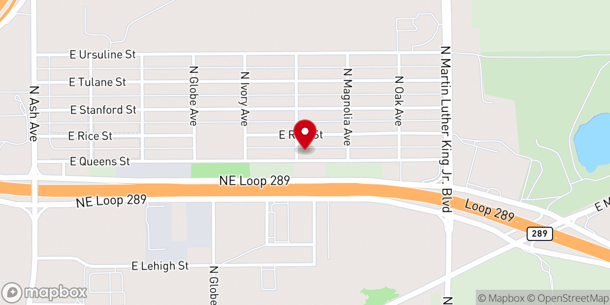 Map showing location of Mt. Olive Baptist Church